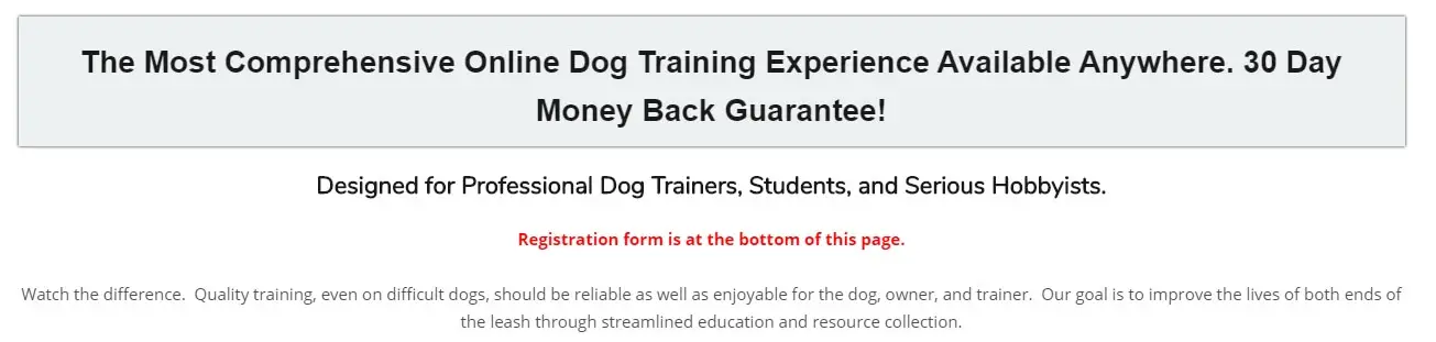 Easy Dog Training
